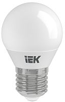Лампа светодиодная IEK G45 Шар Е27 220В 5Вт 450Лм 3000К  картинка 